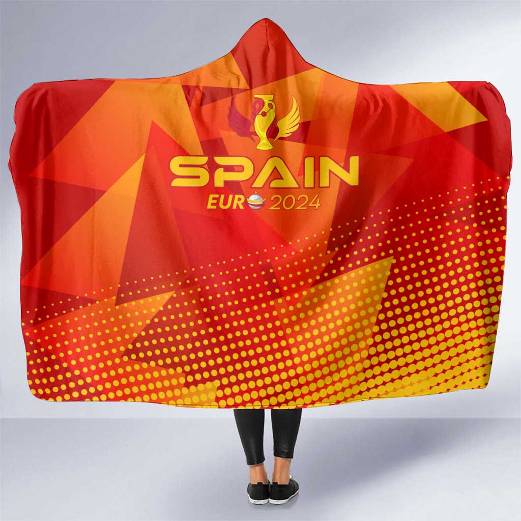 Spain Football 2024 Hooded Blanket Trophy Wing Style
