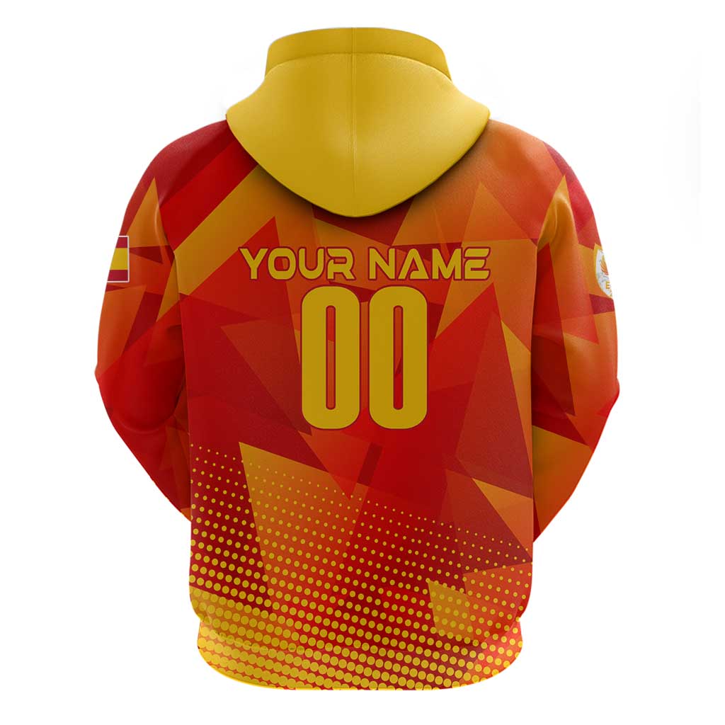 Personalized Spain Football 2024 Hoodie Trophy Wing Style - Wonder Print Shop