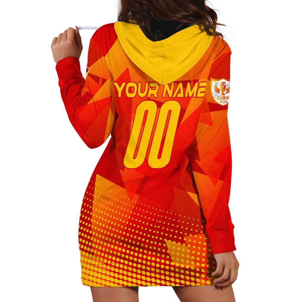 Personalized Spain Football 2024 Hoodie Dress Trophy Wing Style - Wonder Print Shop