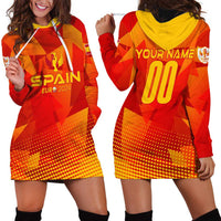 Personalized Spain Football 2024 Hoodie Dress Trophy Wing Style - Wonder Print Shop