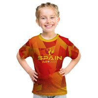 Personalized Spain Football 2024 Kid T Shirt Trophy Wing Style - Wonder Print Shop
