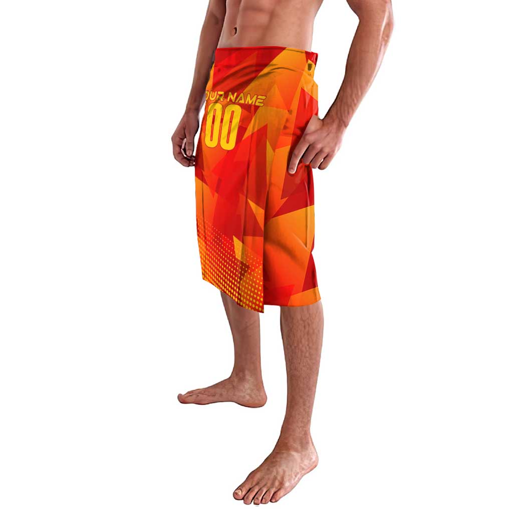 Personalized Spain Football 2024 Lavalava Trophy Wing Style - Wonder Print Shop