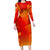 Personalized Spain Football 2024 Long Sleeve Bodycon Dress Trophy Wing Style - Wonder Print Shop