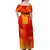 Personalized Spain Football 2024 Off Shoulder Maxi Dress Trophy Wing Style - Wonder Print Shop