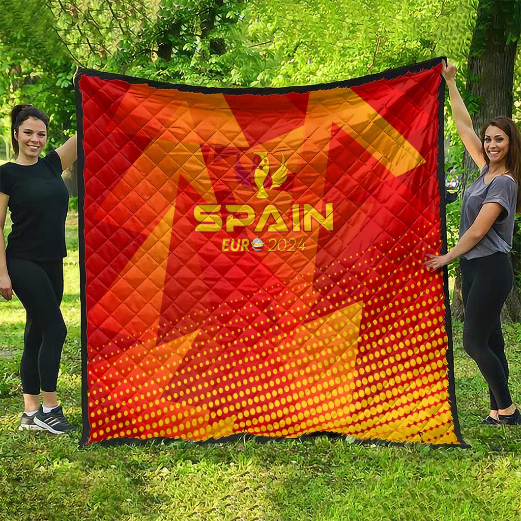 Spain Football 2024 Quilt Trophy Wing Style - Wonder Print Shop