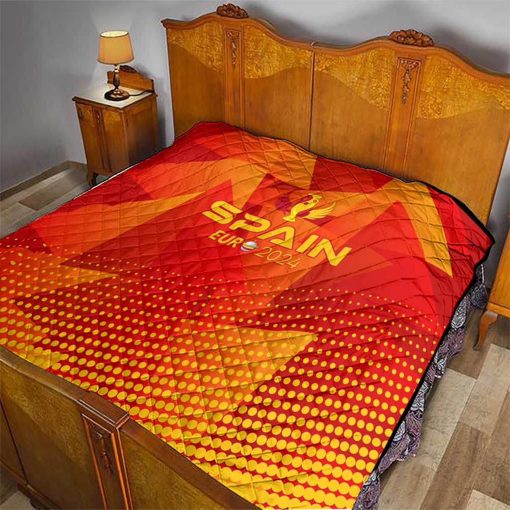 Spain Football 2024 Quilt Trophy Wing Style - Wonder Print Shop