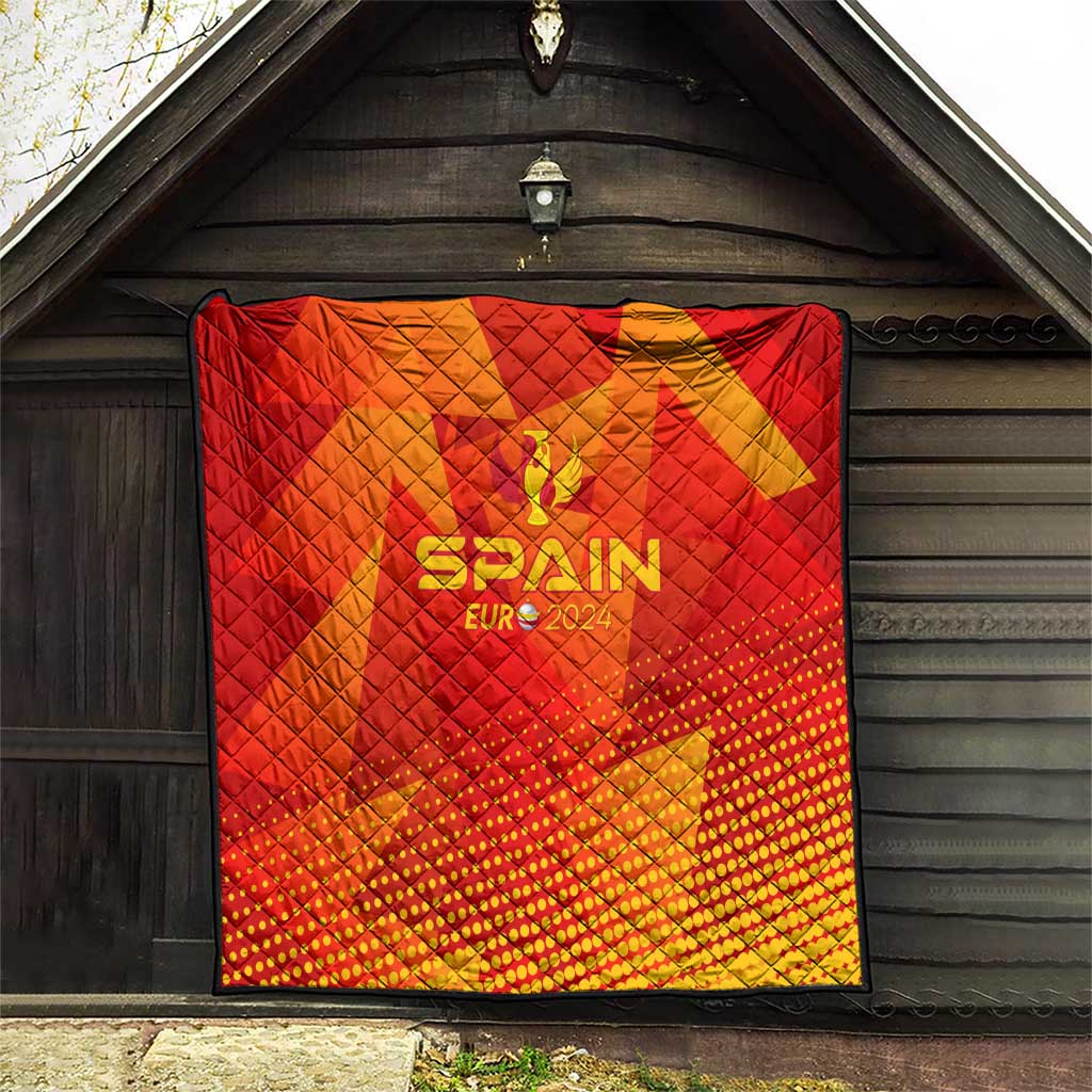 Spain Football 2024 Quilt Trophy Wing Style - Wonder Print Shop