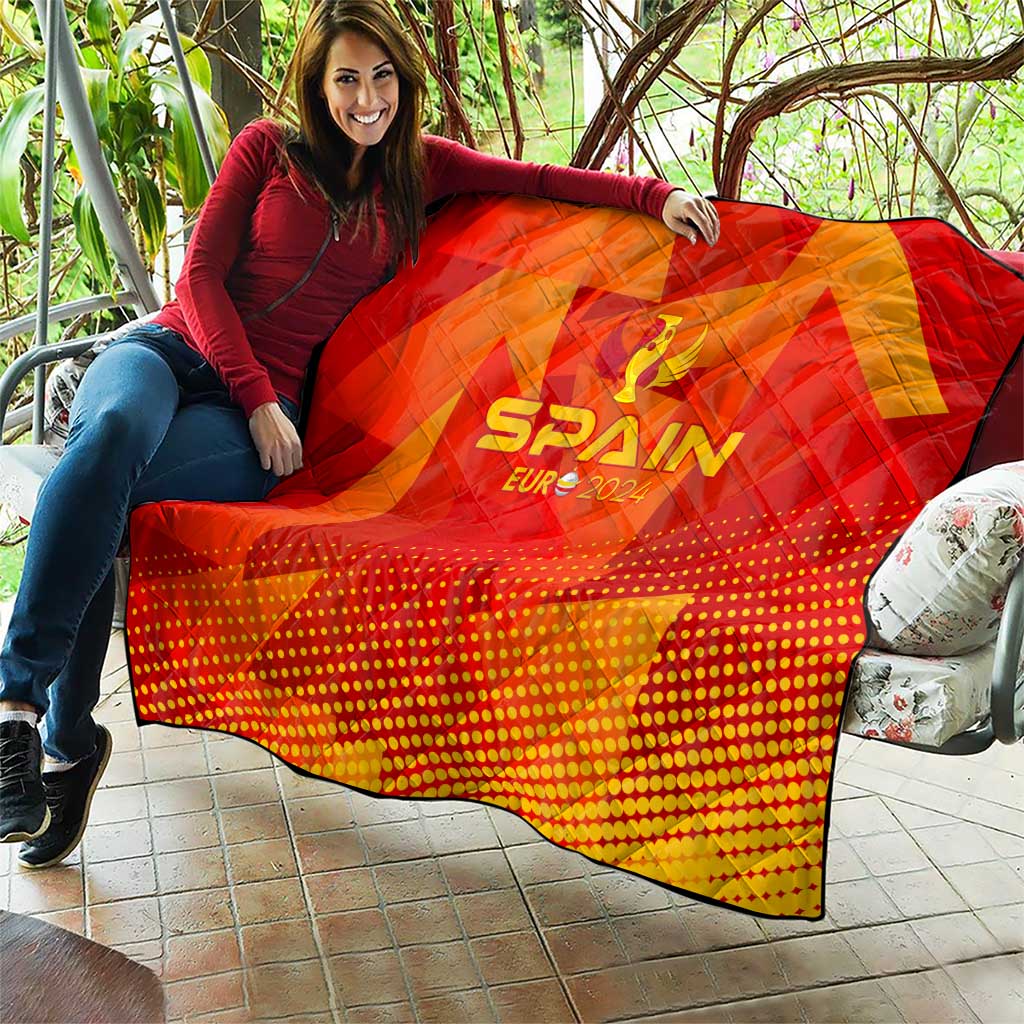 Spain Football 2024 Quilt Trophy Wing Style - Wonder Print Shop