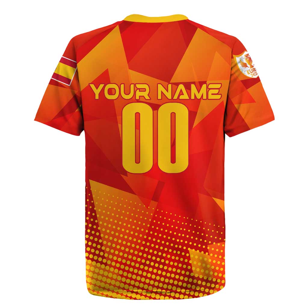 Personalized Spain Football 2024 Rugby Jersey Trophy Wing Style - Wonder Print Shop