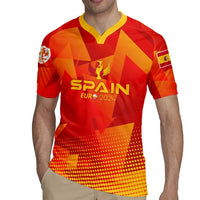 Personalized Spain Football 2024 Rugby Jersey Trophy Wing Style - Wonder Print Shop