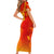 Personalized Spain Football 2024 Short Sleeve Bodycon Dress Trophy Wing Style - Wonder Print Shop