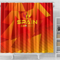 Spain Football 2024 Shower Curtain Trophy Wing Style