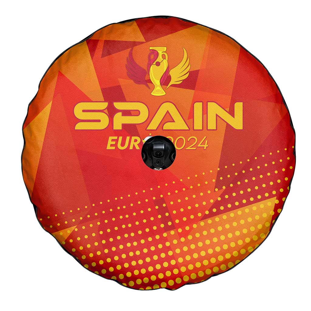 Spain Football 2024 Spare Tire Cover Trophy Wing Style - Wonder Print Shop