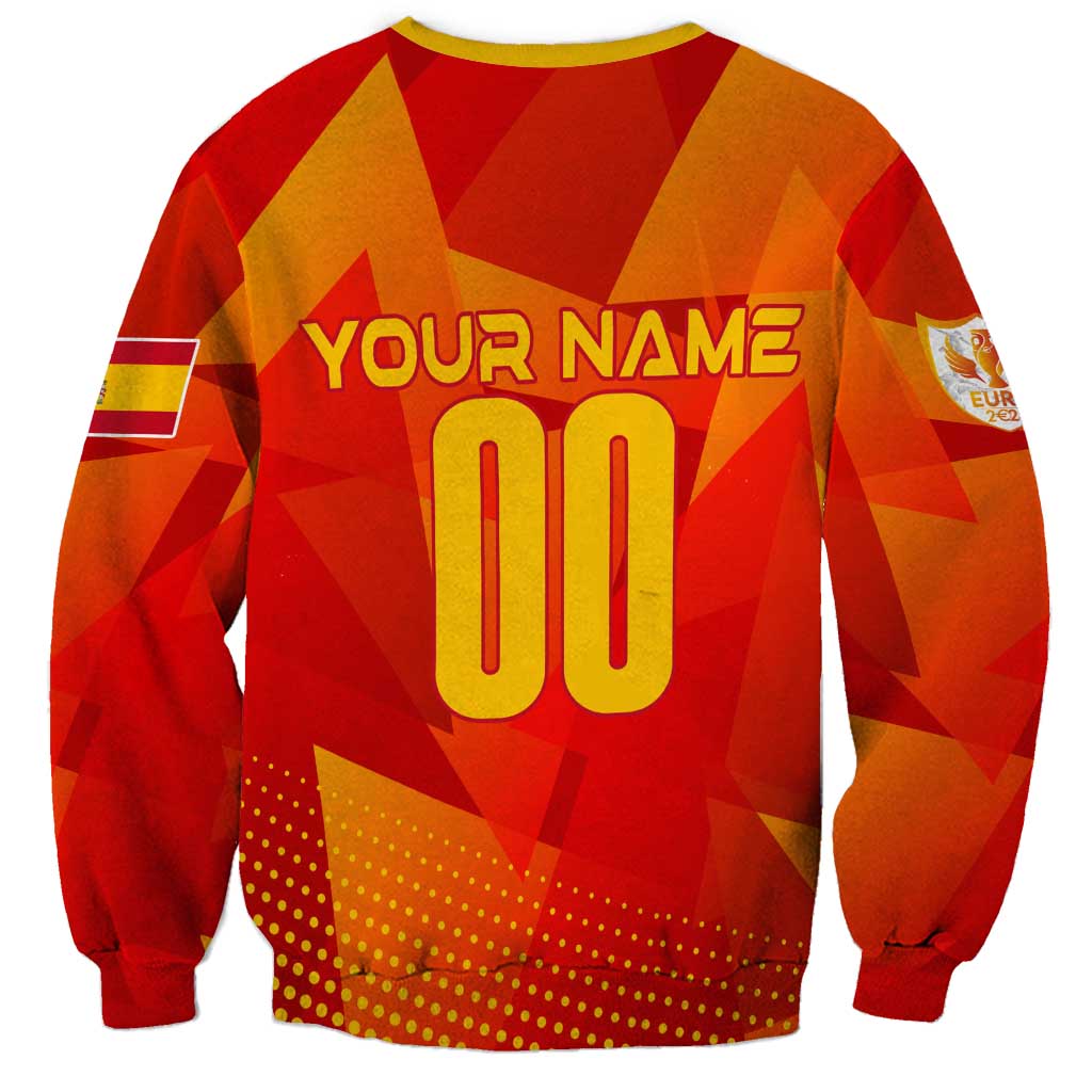 Personalized Spain Football 2024 Sweatshirt Trophy Wing Style - Wonder Print Shop