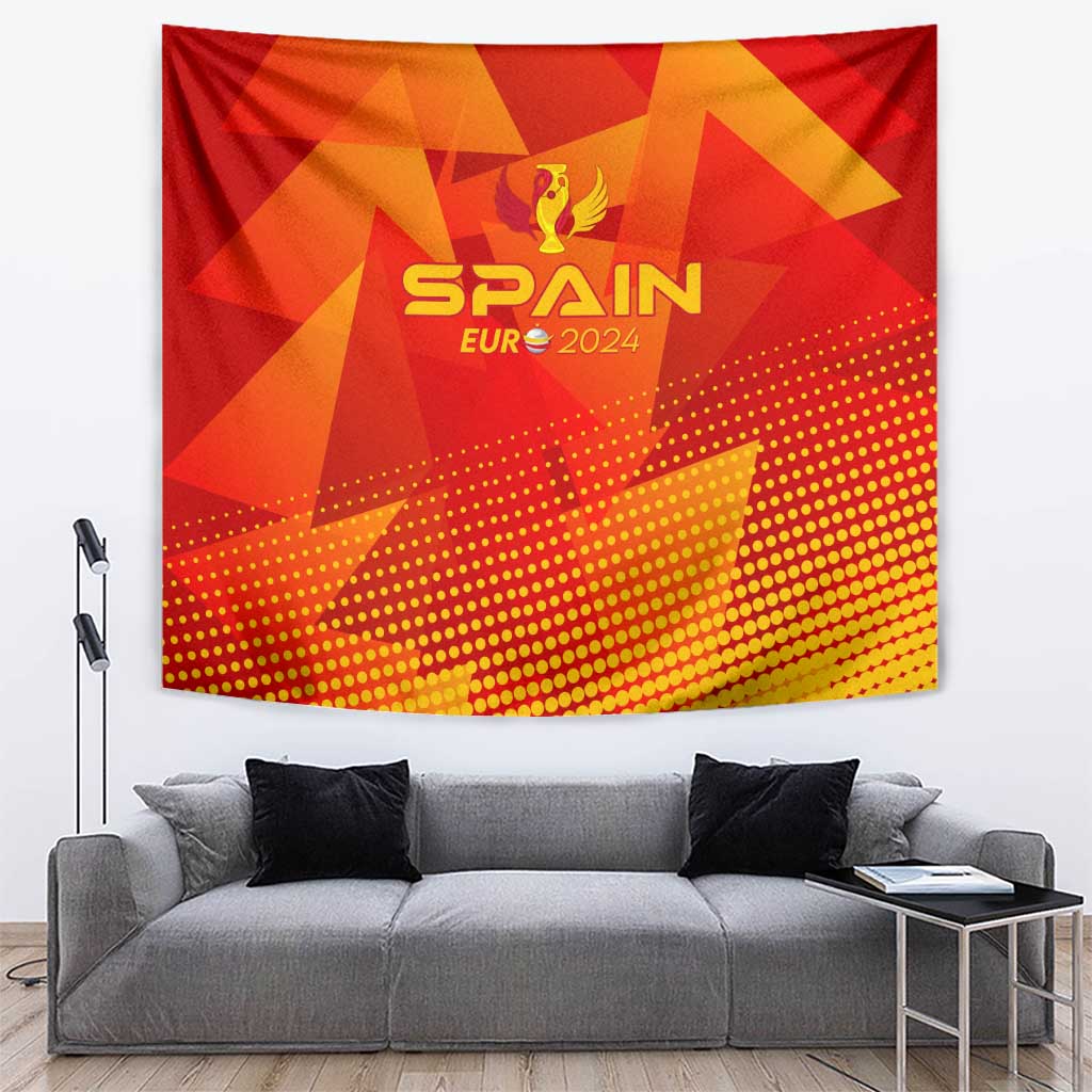 Spain Football 2024 Tapestry Trophy Wing Style - Wonder Print Shop