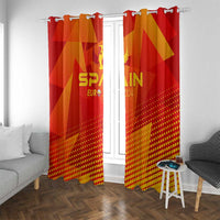 Spain Football 2024 Window Curtain Trophy Wing Style - Wonder Print Shop