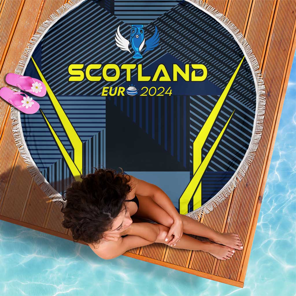 Scotland Football 2024 Beach Blanket Trophy Wing Style - Wonder Print Shop