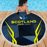 Scotland Football 2024 Beach Blanket Trophy Wing Style - Wonder Print Shop