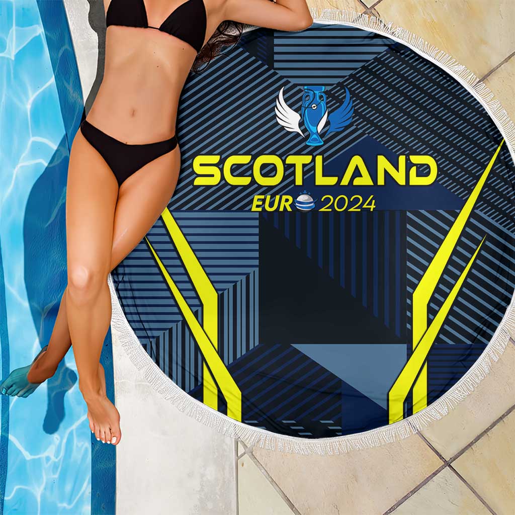 Scotland Football 2024 Beach Blanket Trophy Wing Style - Wonder Print Shop