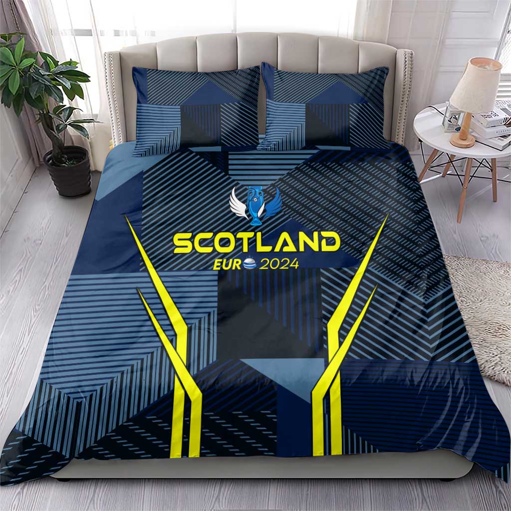 Scotland Football 2024 Bedding Set Trophy Wing Style - Wonder Print Shop