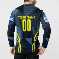 Personalized Scotland Football 2024 Button Sweatshirt Trophy Wing Style - Wonder Print Shop