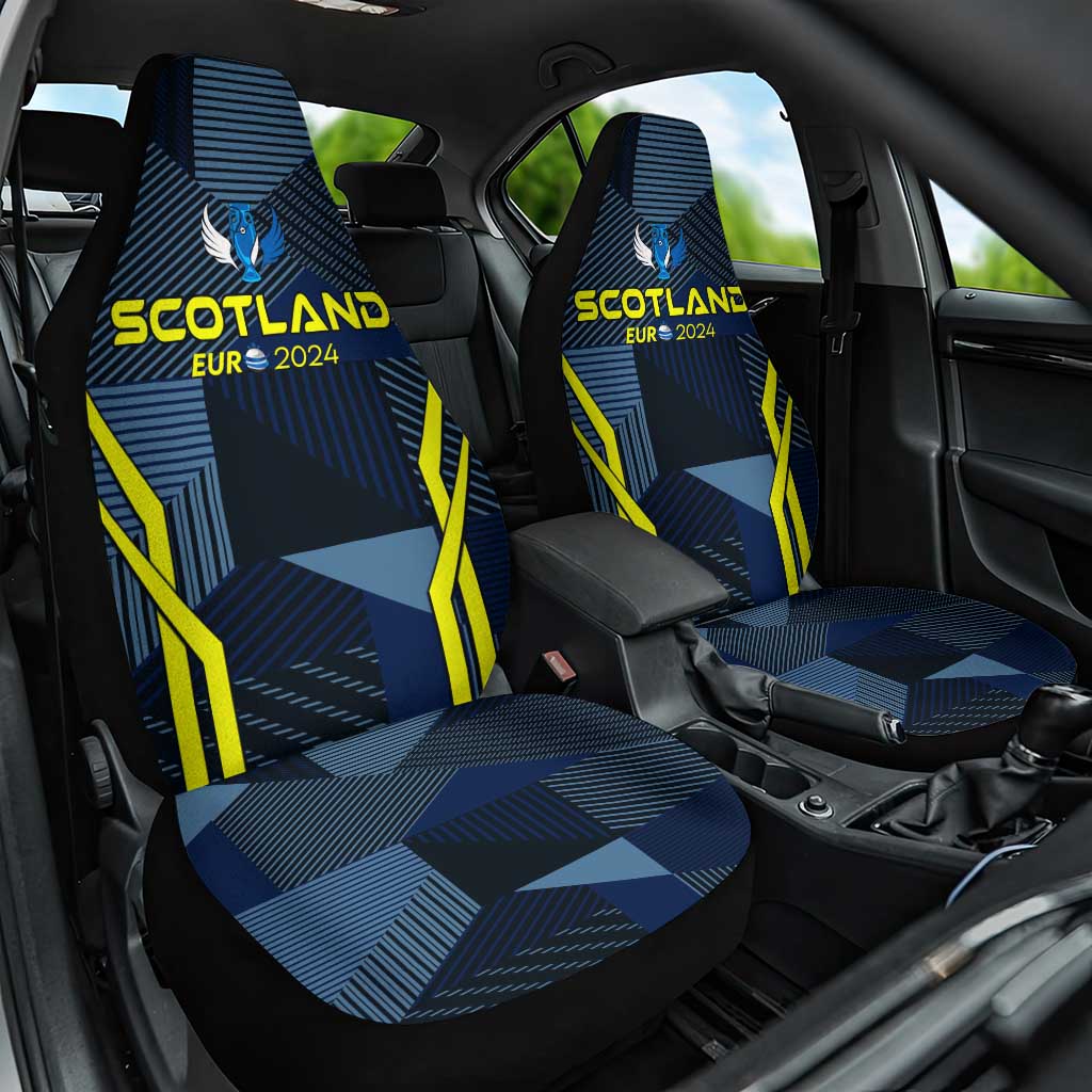 Scotland Football 2024 Car Seat Cover Trophy Wing Style - Wonder Print Shop