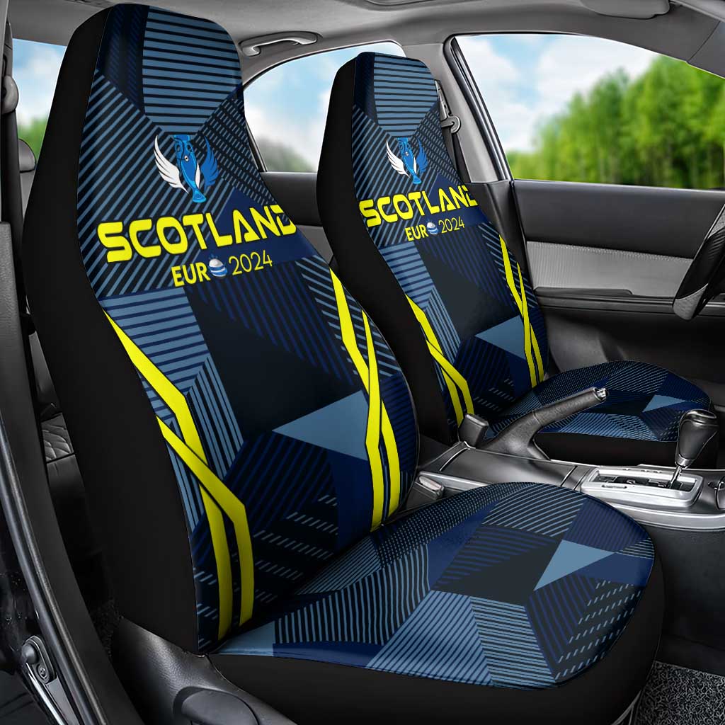 Scotland Football 2024 Car Seat Cover Trophy Wing Style - Wonder Print Shop