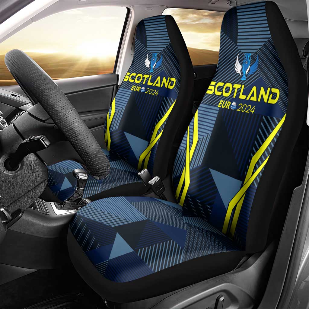 Scotland Football 2024 Car Seat Cover Trophy Wing Style - Wonder Print Shop
