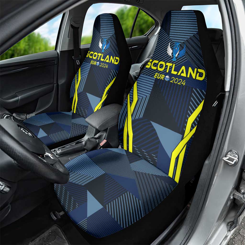 Scotland Football 2024 Car Seat Cover Trophy Wing Style - Wonder Print Shop