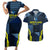 Personalized Scotland Football 2024 Couples Matching Short Sleeve Bodycon Dress and Hawaiian Shirt Trophy Wing Style - Wonder Print Shop