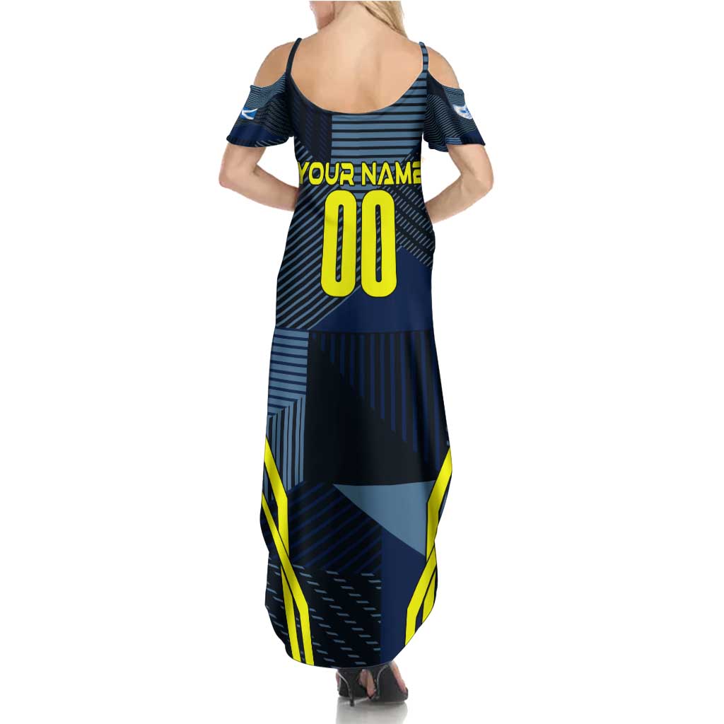 Personalized Scotland Football 2024 Family Matching Summer Maxi Dress and Hawaiian Shirt Trophy Wing Style - Wonder Print Shop