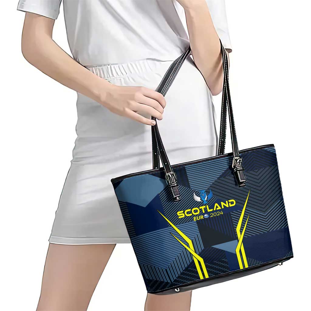 Scotland Football 2024 Leather Tote Bag Trophy Wing Style - Wonder Print Shop