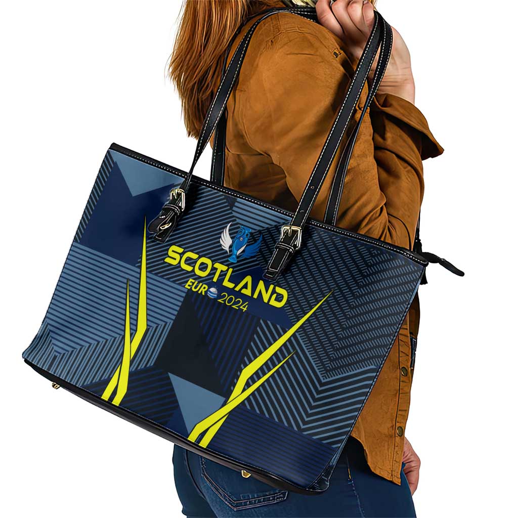Scotland Football 2024 Leather Tote Bag Trophy Wing Style - Wonder Print Shop