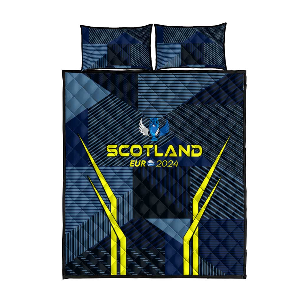 Scotland Football 2024 Quilt Bed Set Trophy Wing Style - Wonder Print Shop
