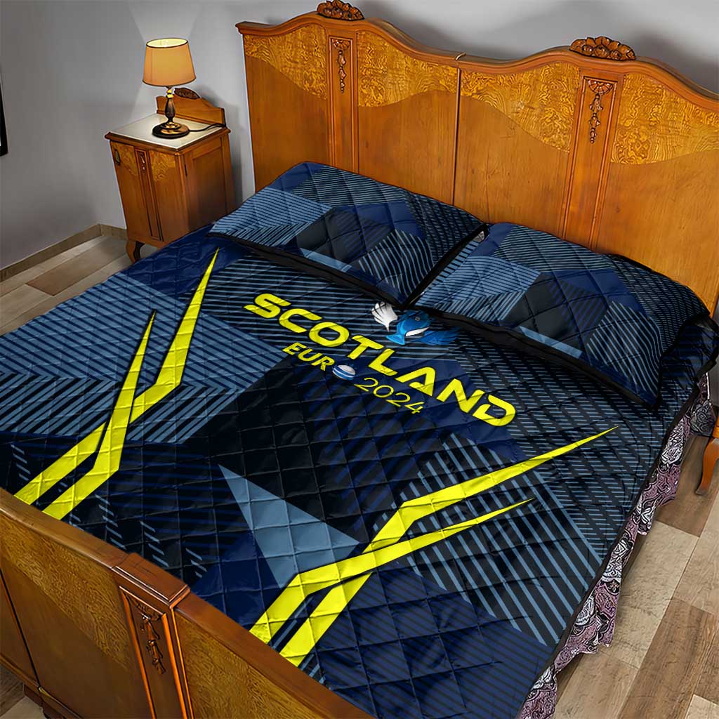 Scotland Football 2024 Quilt Bed Set Trophy Wing Style - Wonder Print Shop
