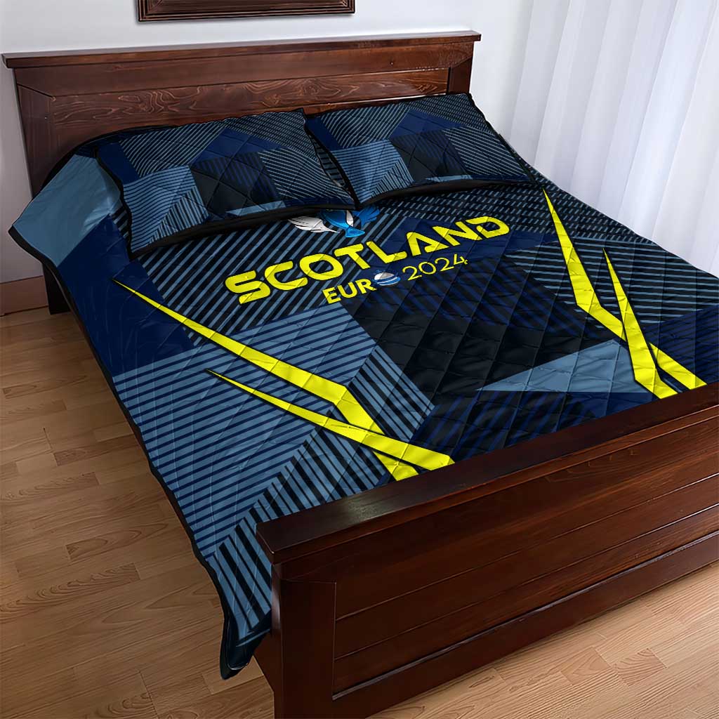 Scotland Football 2024 Quilt Bed Set Trophy Wing Style - Wonder Print Shop