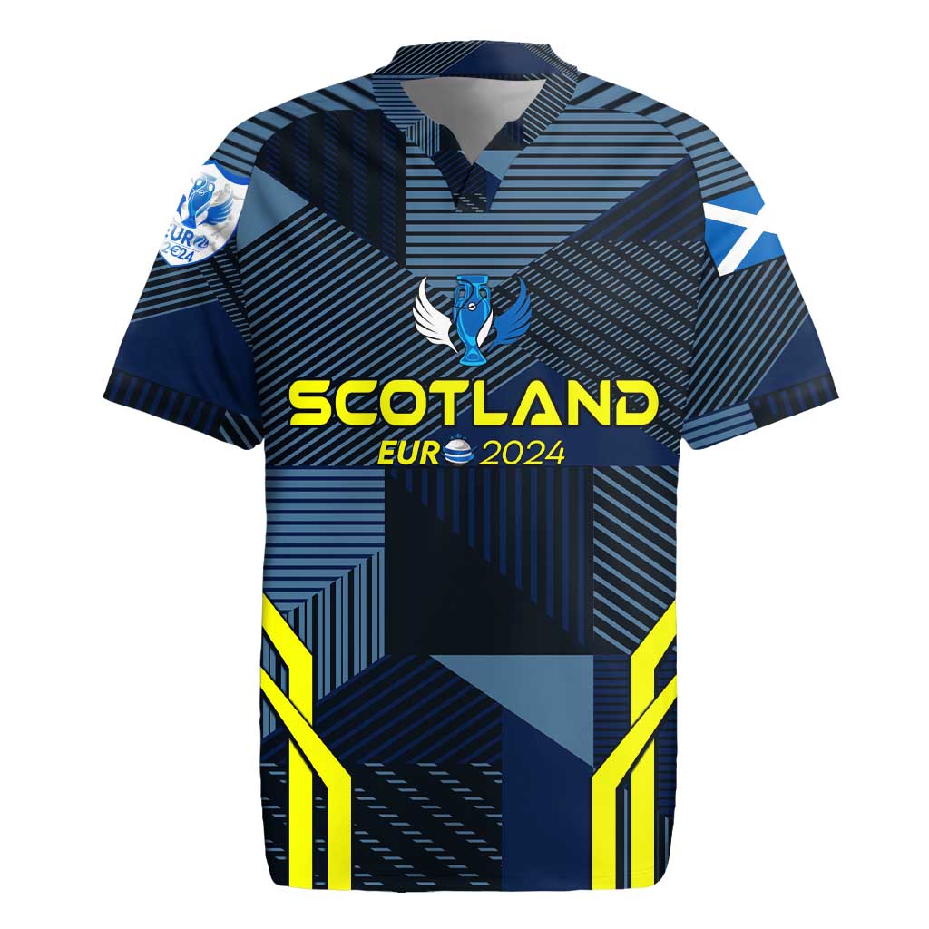 Personalized Scotland Football 2024 Rugby Jersey Trophy Wing Style - Wonder Print Shop