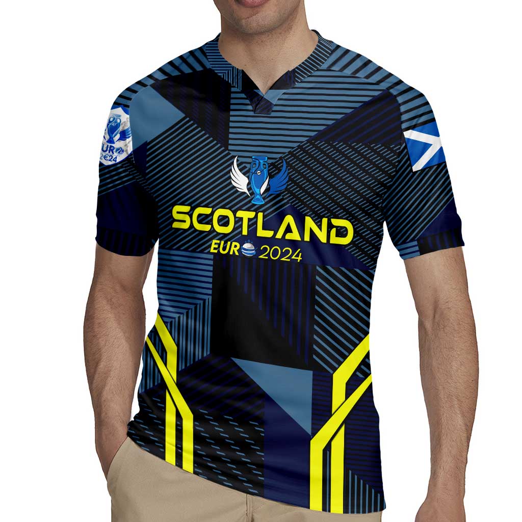 Personalized Scotland Football 2024 Rugby Jersey Trophy Wing Style - Wonder Print Shop