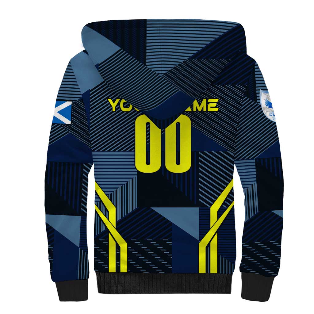 Personalized Scotland Football 2024 Sherpa Hoodie Trophy Wing Style - Wonder Print Shop