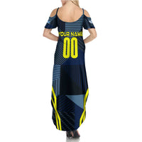 Personalized Scotland Football 2024 Summer Maxi Dress Trophy Wing Style - Wonder Print Shop