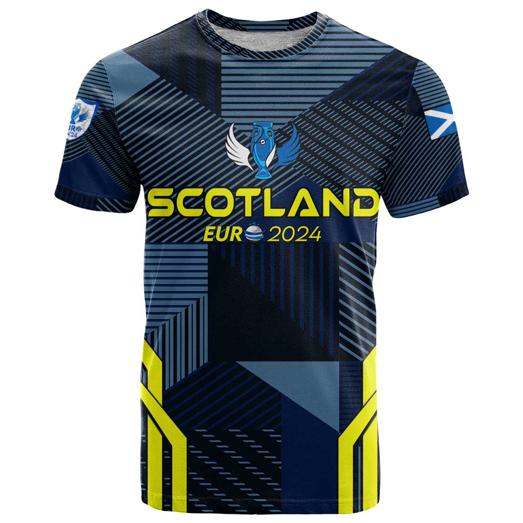 Personalized Scotland Football 2024 T Shirt Trophy Wing Style - Wonder Print Shop