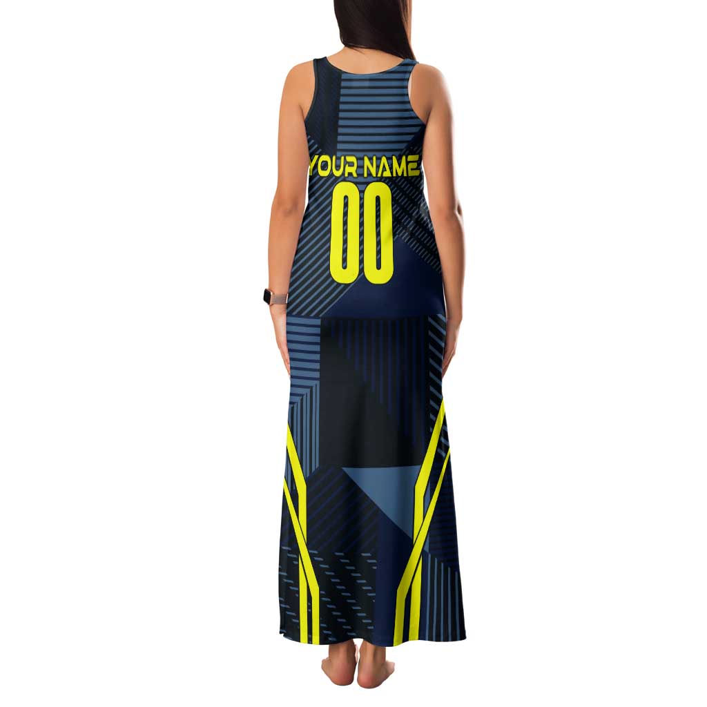 Personalized Scotland Football 2024 Tank Maxi Dress Trophy Wing Style - Wonder Print Shop
