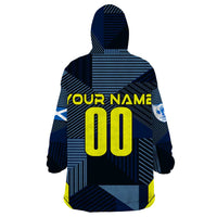Personalized Scotland Football 2024 Wearable Blanket Hoodie Trophy Wing Style - Wonder Print Shop