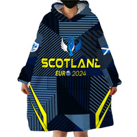 Personalized Scotland Football 2024 Wearable Blanket Hoodie Trophy Wing Style - Wonder Print Shop