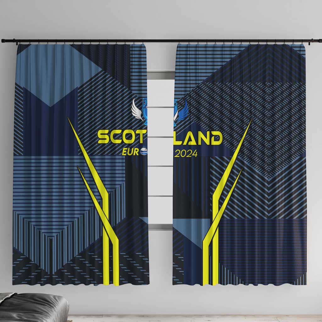 Scotland Football 2024 Window Curtain Trophy Wing Style - Wonder Print Shop