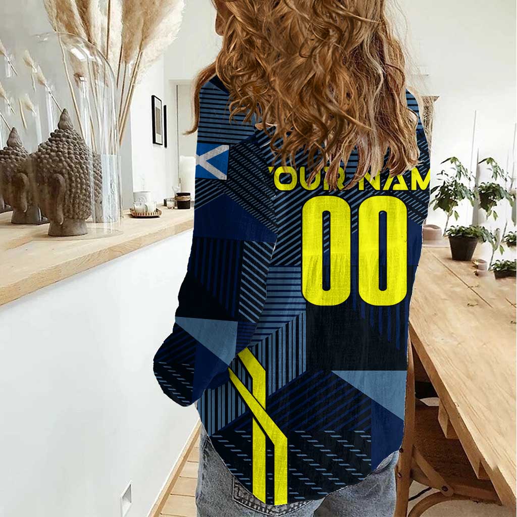 Personalized Scotland Football 2024 Women Casual Shirt Trophy Wing Style - Wonder Print Shop