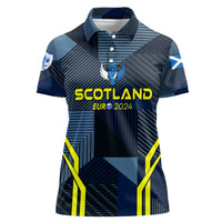 Personalized Scotland Football 2024 Women Polo Shirt Trophy Wing Style - Wonder Print Shop