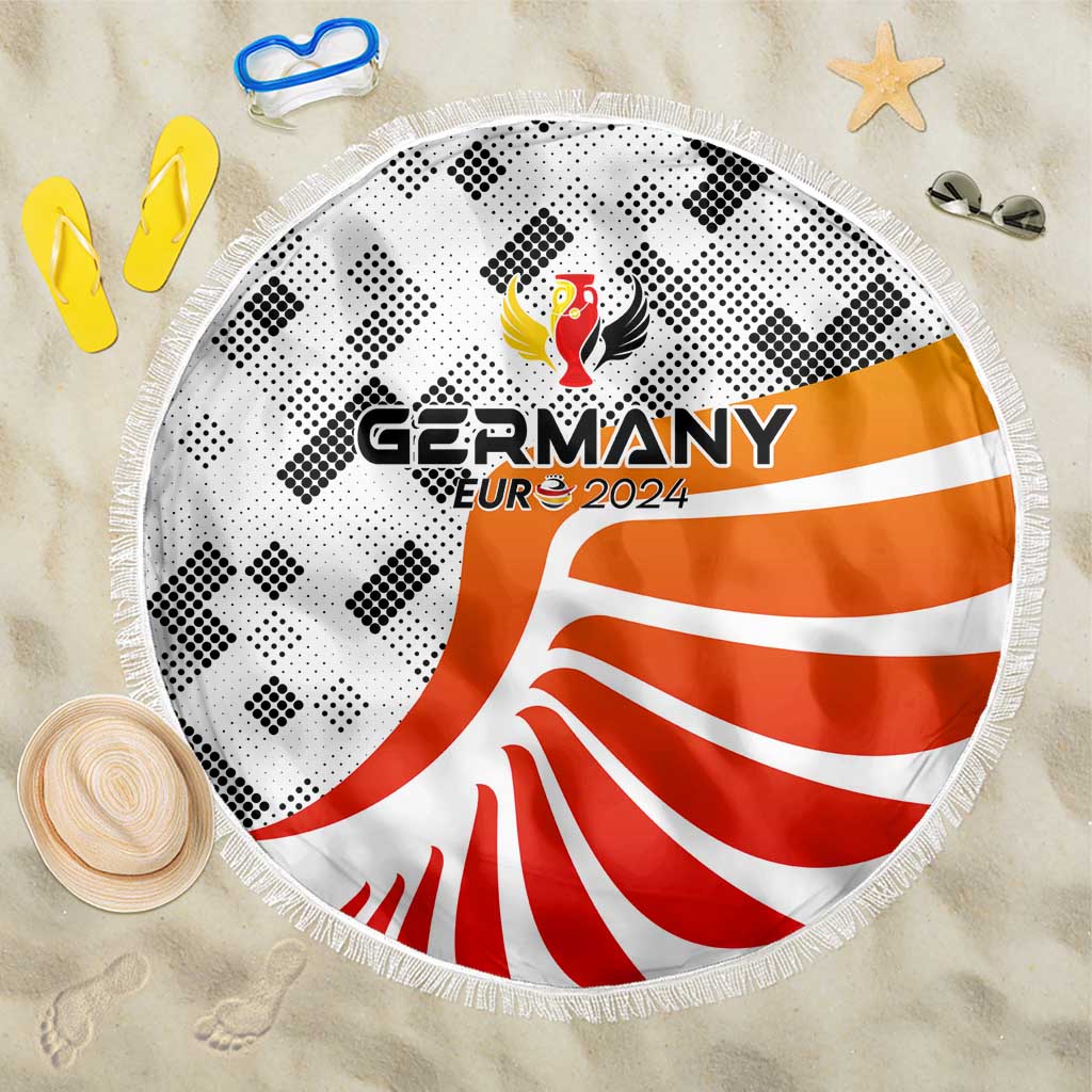 Germany Football 2024 Beach Blanket Trophy Wing Style - Wonder Print Shop