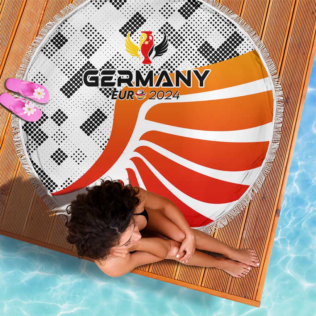 Germany Football 2024 Beach Blanket Trophy Wing Style - Wonder Print Shop