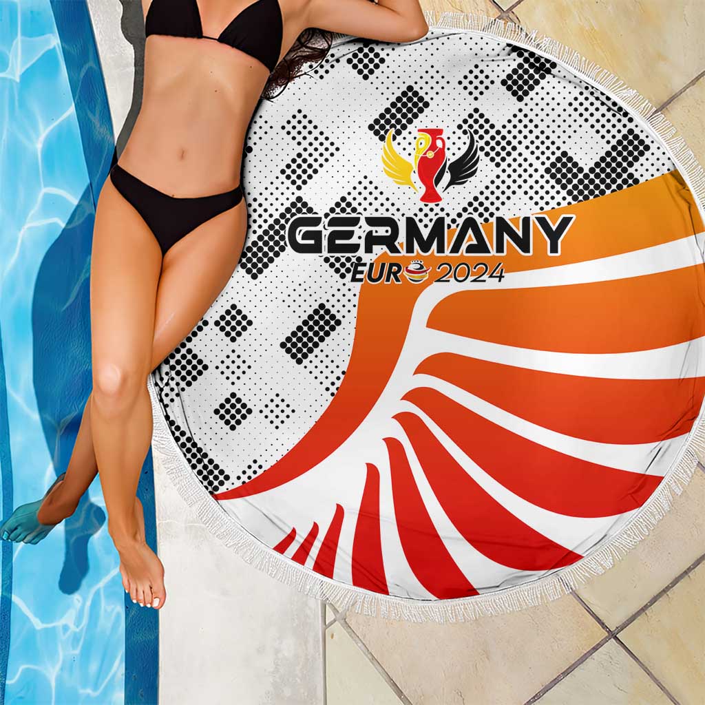 Germany Football 2024 Beach Blanket Trophy Wing Style - Wonder Print Shop